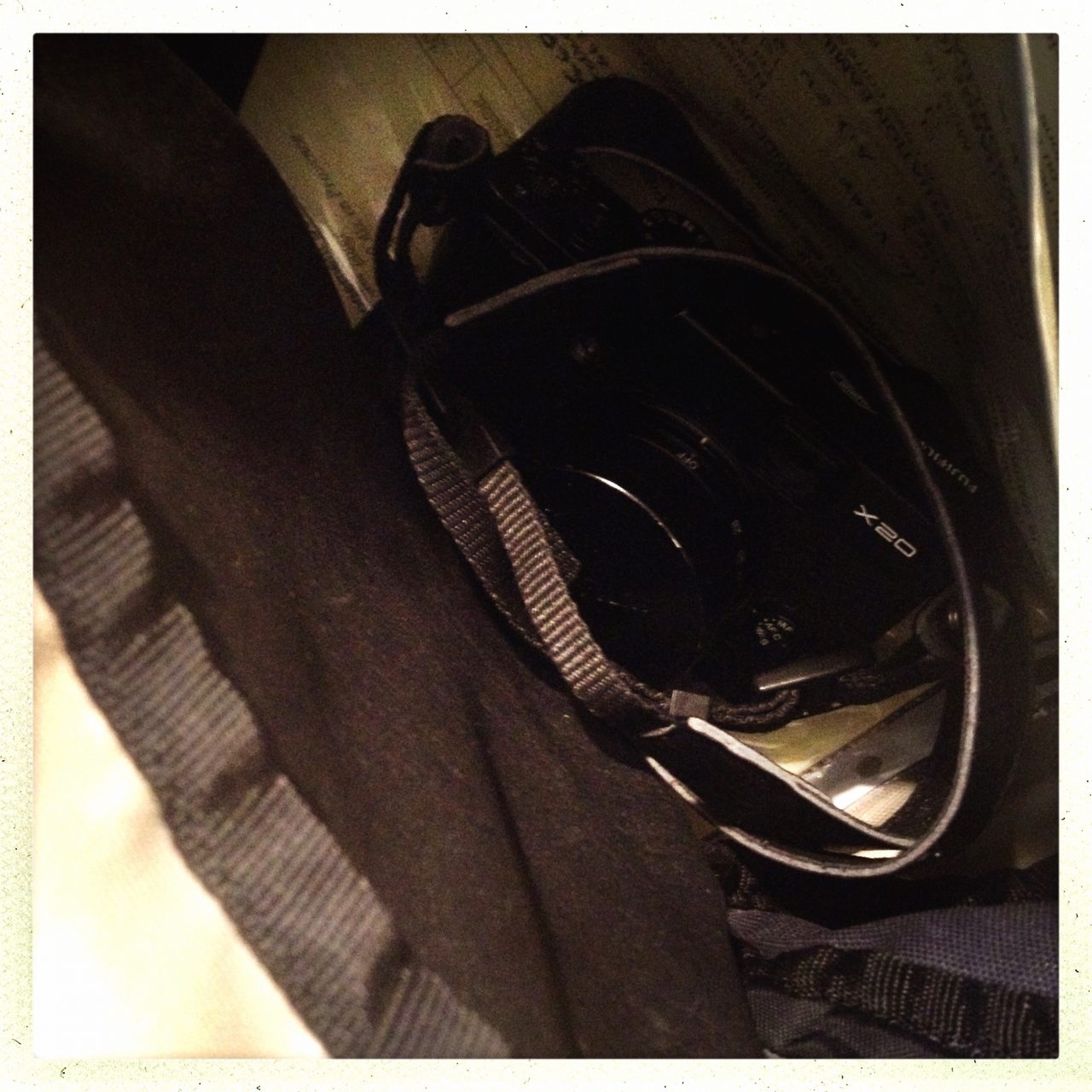 Mon Fuji X20 au fond de mon sac