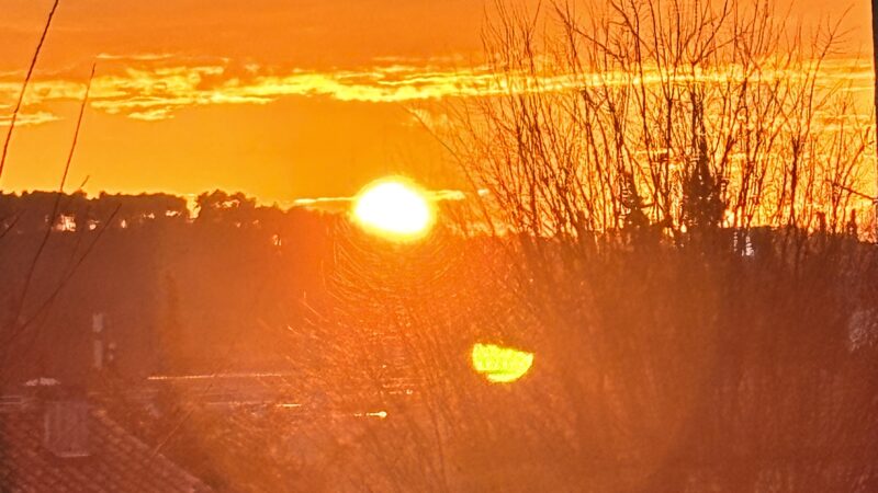 [Image d&rsquo;hier soir] Soleil couchant.